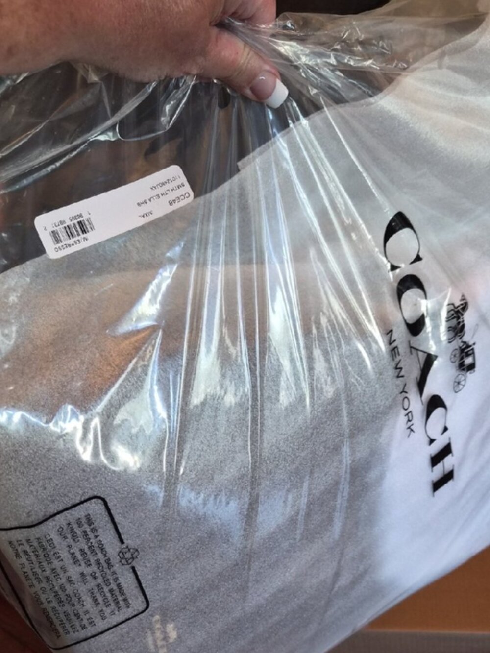 Coach Ella Shoulder Bag Gold Espresso with Leather Loop Key Fob CCE48 Unopened! - Picture 5 of 15